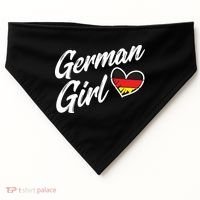 Germany Funny Deutschland Flag German Girl German Roots USA-Made Doggie Bandana thumb 0