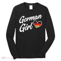 Germany Funny Deutschland Flag German Girl German Roots Long Sleeve Shirt thumb 0