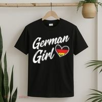 Germany Funny Deutschland Flag German Girl German Roots T-Shirt thumb 2
