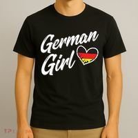 Germany Funny Deutschland Flag German Girl German Roots T-Shirt thumb 3