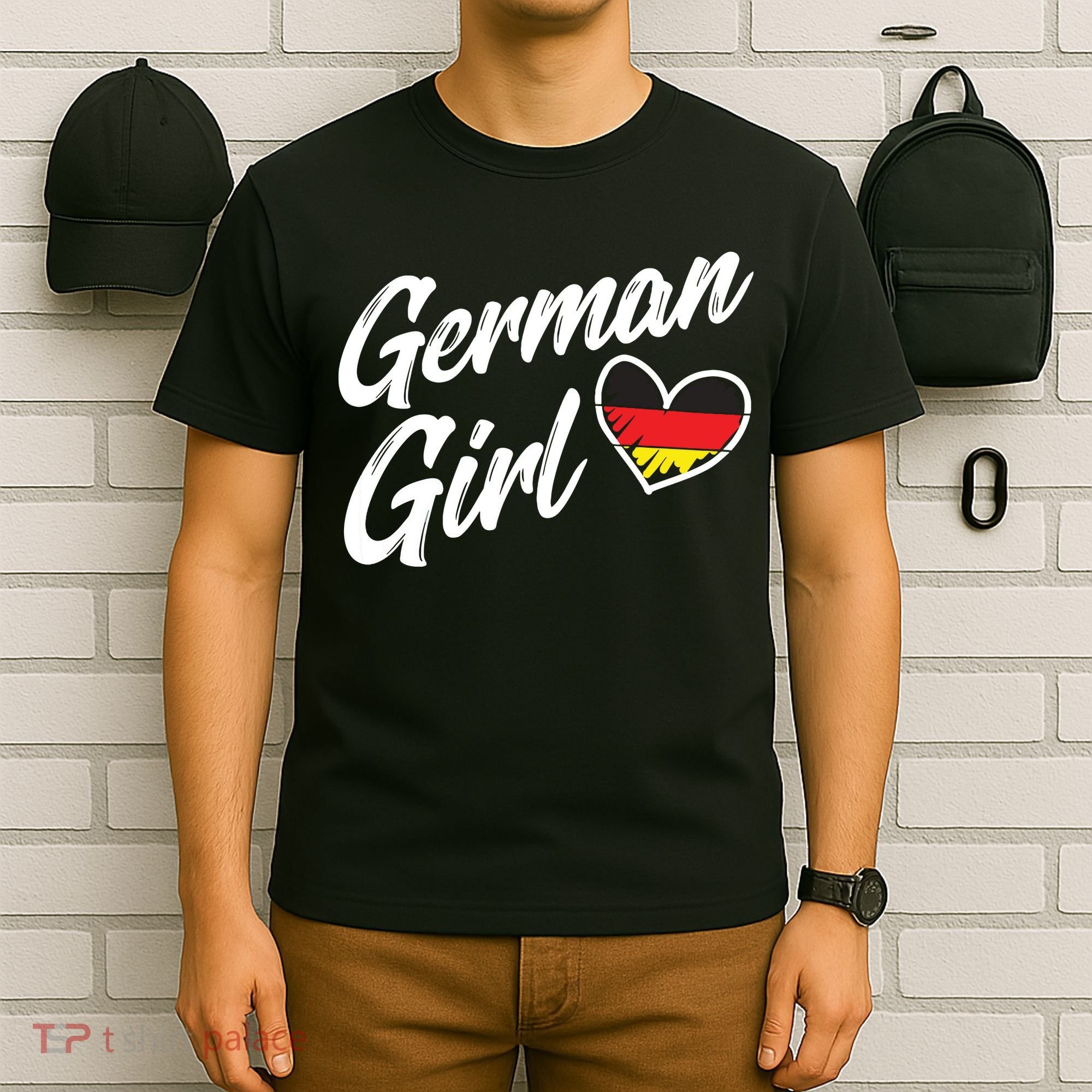 Germany Funny Deutschland Flag German Girl German Roots T-Shirt