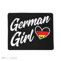 Germany Funny Deutschland Flag German Girl German Roots Mousepad thumb 0