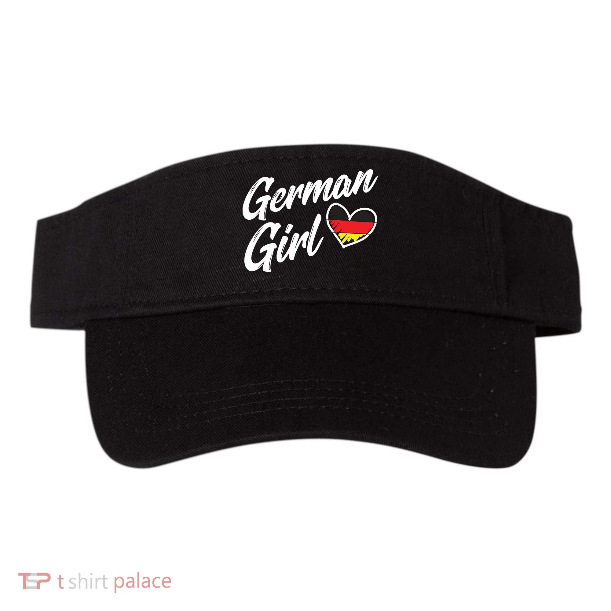 Germany Funny Deutschland Flag German Girl German Roots Visor