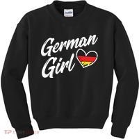 Germany Funny Deutschland Flag German Girl German Roots Kids Sweatshirt thumb 0