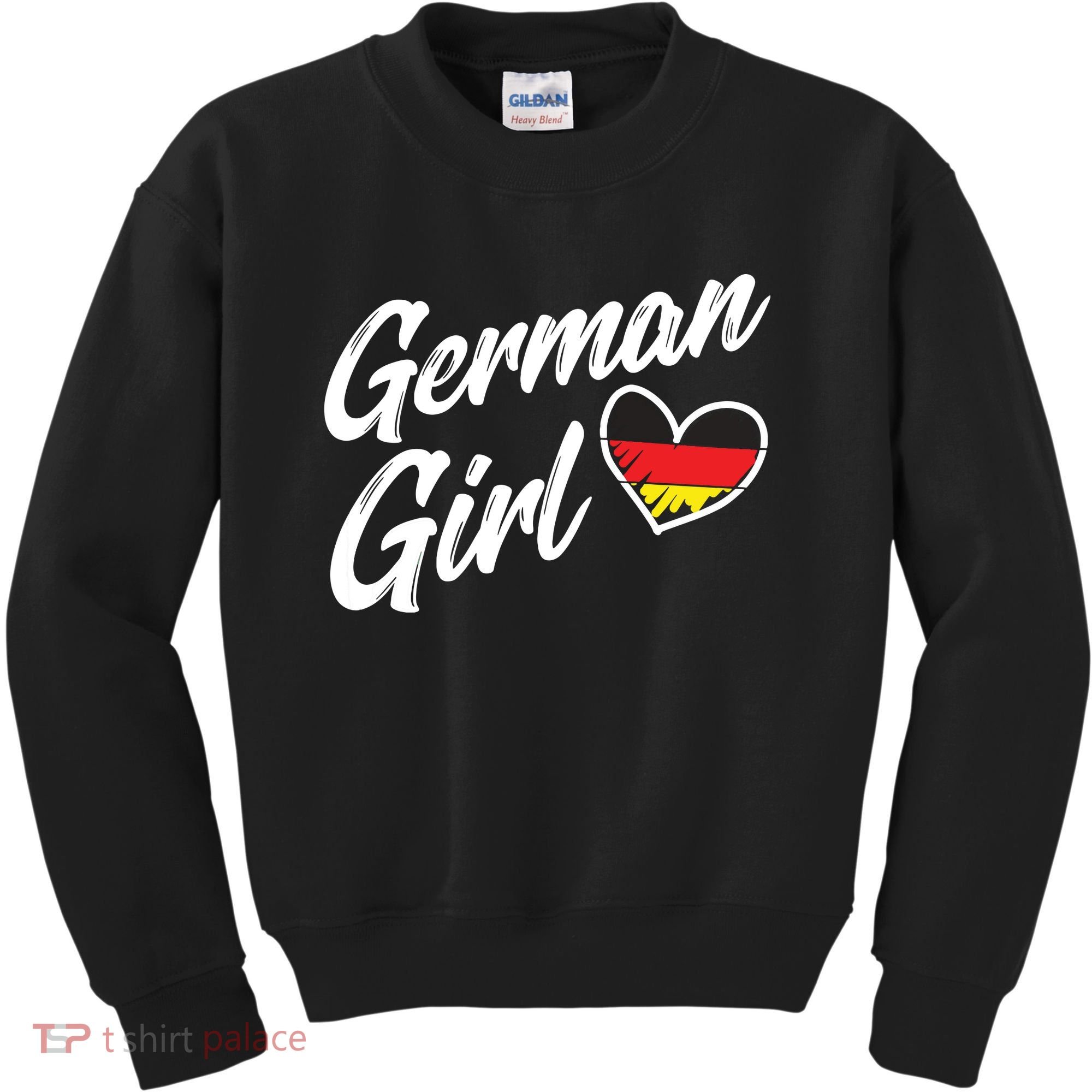 Germany Funny Deutschland Flag German Girl German Roots Kids Sweatshirt