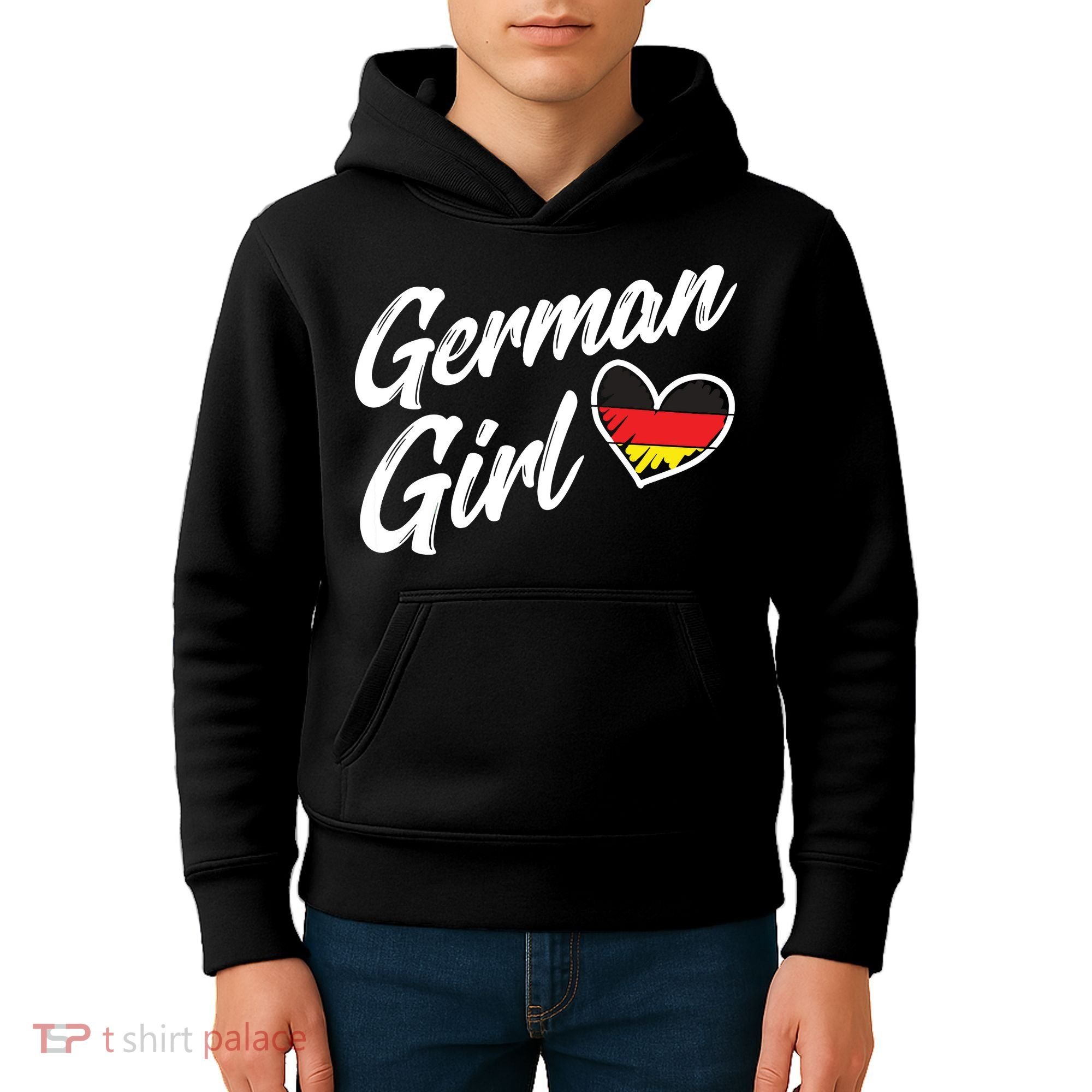 Germany Funny Deutschland Flag German Girl German Roots Kids Hoodie