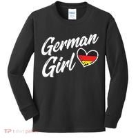 Germany Funny Deutschland Flag German Girl German Roots Kids Long Sleeve Shirt thumb 0