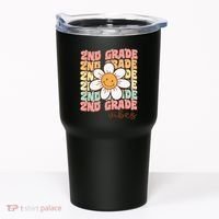 Groovy First Day Of School 2nd Grade Vibes Back To School Tumbler thumb 0