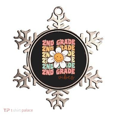 Groovy First Day Of School 2nd Grade Vibes Back To School Ornament