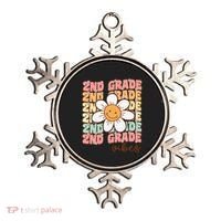 Groovy First Day Of School 2nd Grade Vibes Back To School Ornament thumb 0