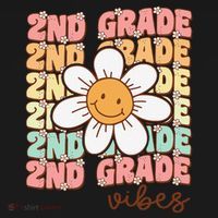 Groovy First Day Of School 2nd Grade Vibes Back To School Ornament thumb 1