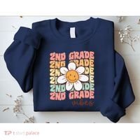 Groovy First Day Of School 2nd Grade Vibes Back To School Sweatshirt thumb 2