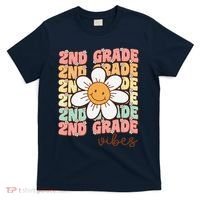 Groovy First Day Of School 2nd Grade Vibes Back To School T-Shirt thumb 0
