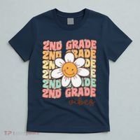 Groovy First Day Of School 2nd Grade Vibes Back To School T-Shirt thumb 5
