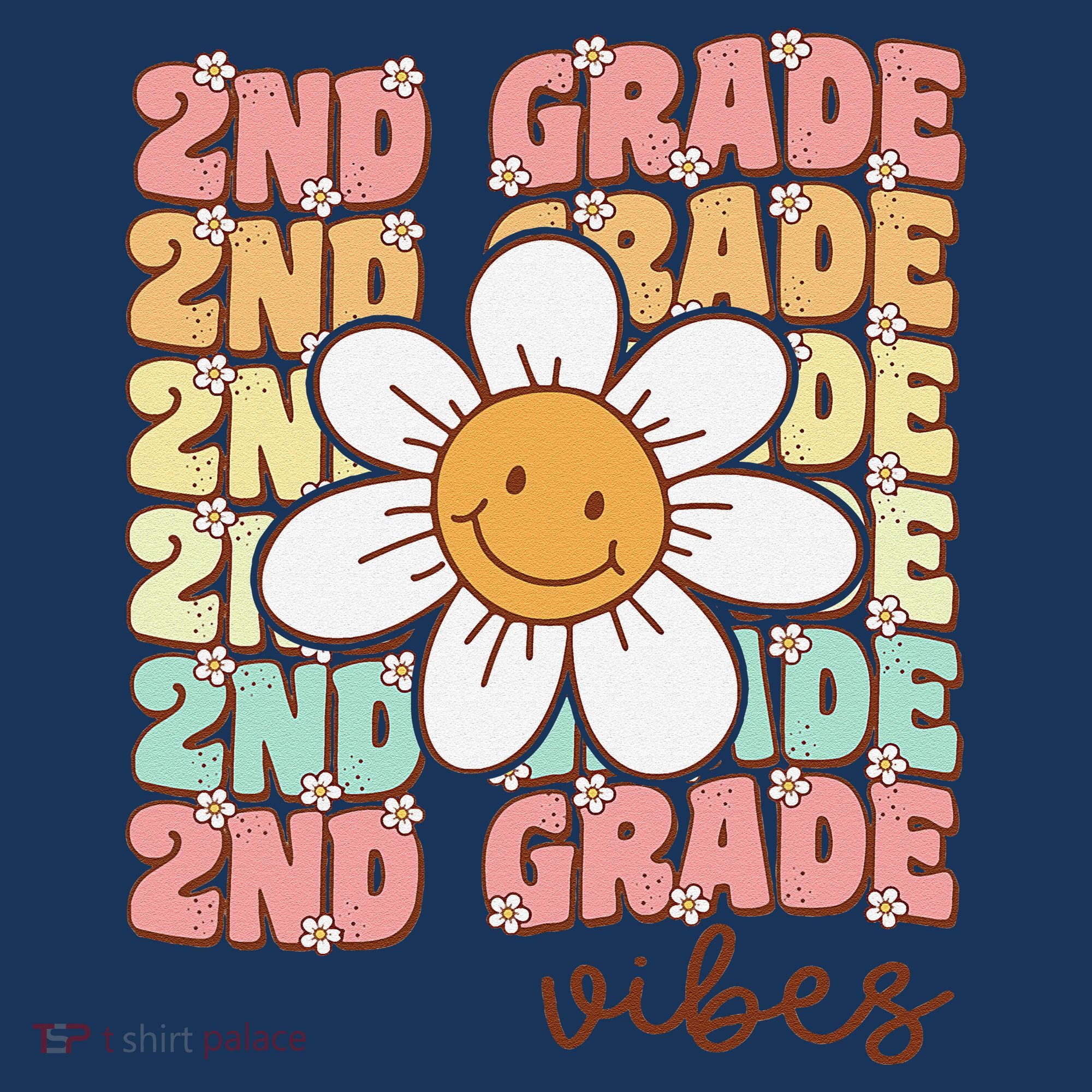 Groovy First Day Of School 2nd Grade Vibes Back To School Women's Hoodie