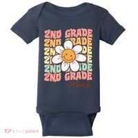 Groovy First Day Of School 2nd Grade Vibes Back To School Baby Bodysuit thumb 0
