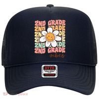 Groovy First Day Of School 2nd Grade Vibes Back To School Hat thumb 0
