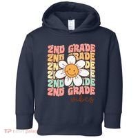 Groovy First Day Of School 2nd Grade Vibes Back To School Toddler Hoodie thumb 0