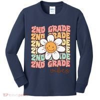 Groovy First Day Of School 2nd Grade Vibes Back To School Kids Long Sleeve Shirt thumb 0