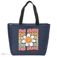 Groovy First Day Of School 2nd Grade Vibes Back To School Tote Bag thumb 0