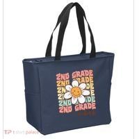 Groovy First Day Of School 2nd Grade Vibes Back To School Tote Bag thumb 2