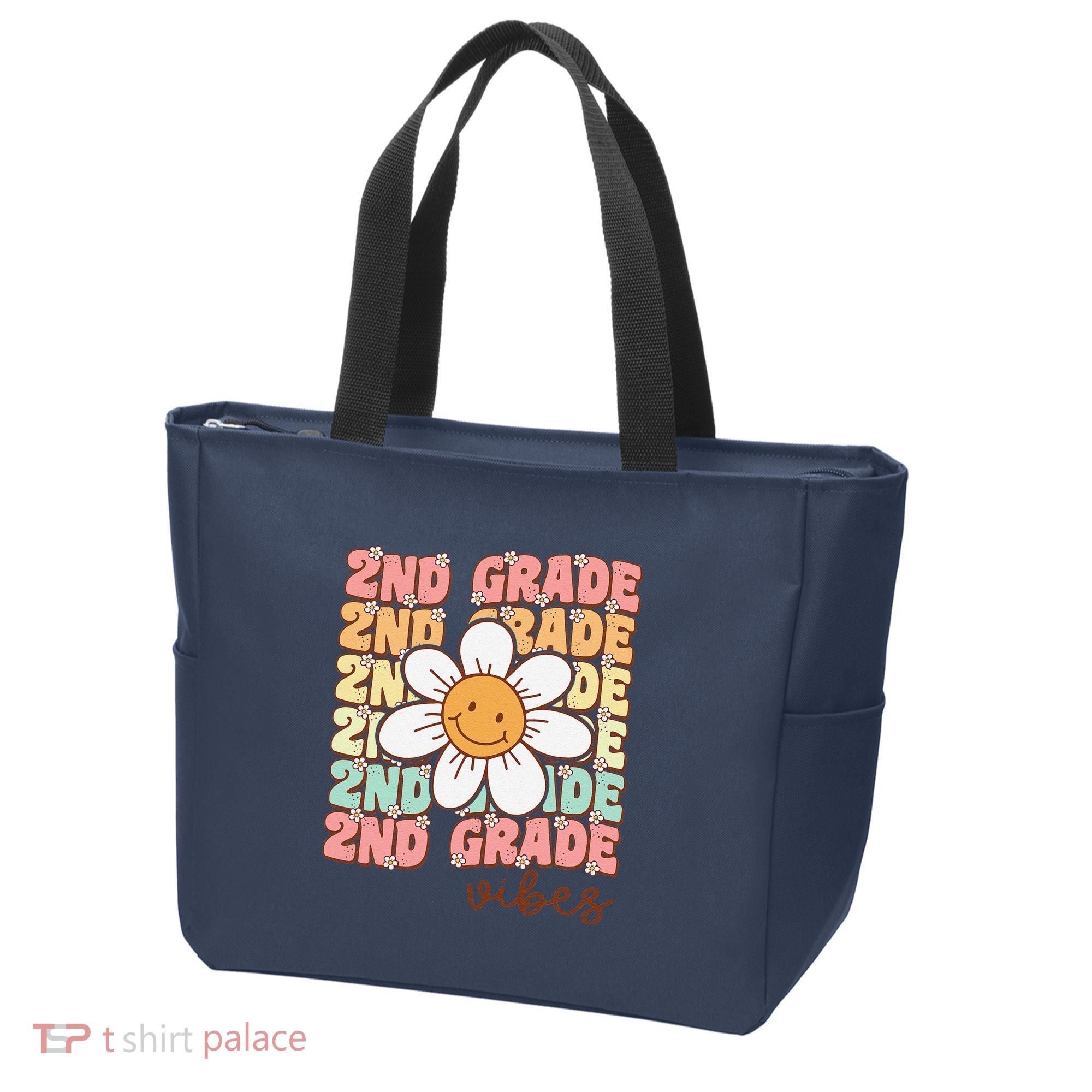 Groovy First Day Of School 2nd Grade Vibes Back To School Tote Bag