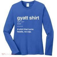 Gyatt Funny Definition Viral Meme Women's Long Sleeve Shirt thumb 0