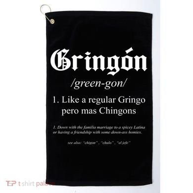 Gringón Funny Definition Golf Towel
