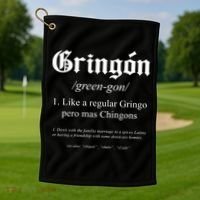Gringón Funny Definition Golf Towel thumb 1