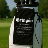 Gringón Funny Definition Golf Towel thumb 2