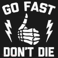 Go Fast, Don't Die funny race car dirt bike racing Coaster thumb 2