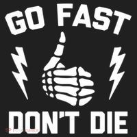 Go Fast, Don't Die funny race car dirt bike racing Hat thumb 2