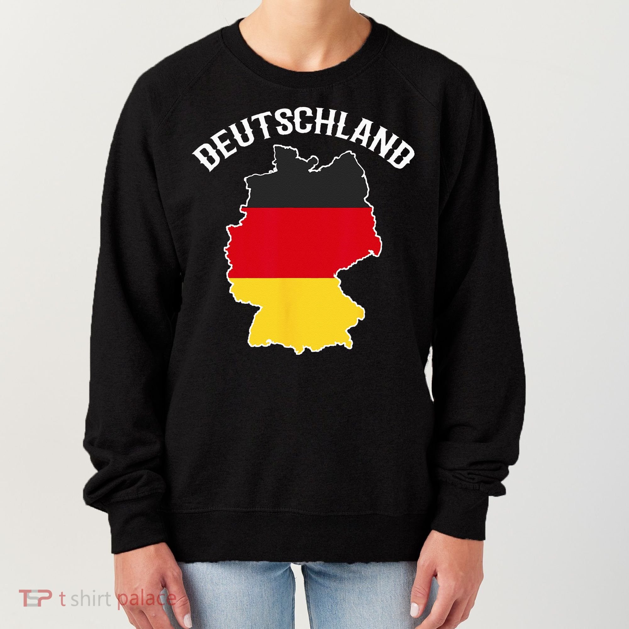 German Flag Deutschland Germany Map Women's Sweatshirt