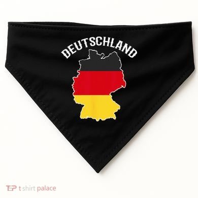 German Flag Deutschland Germany Map USA-Made Doggie Bandana