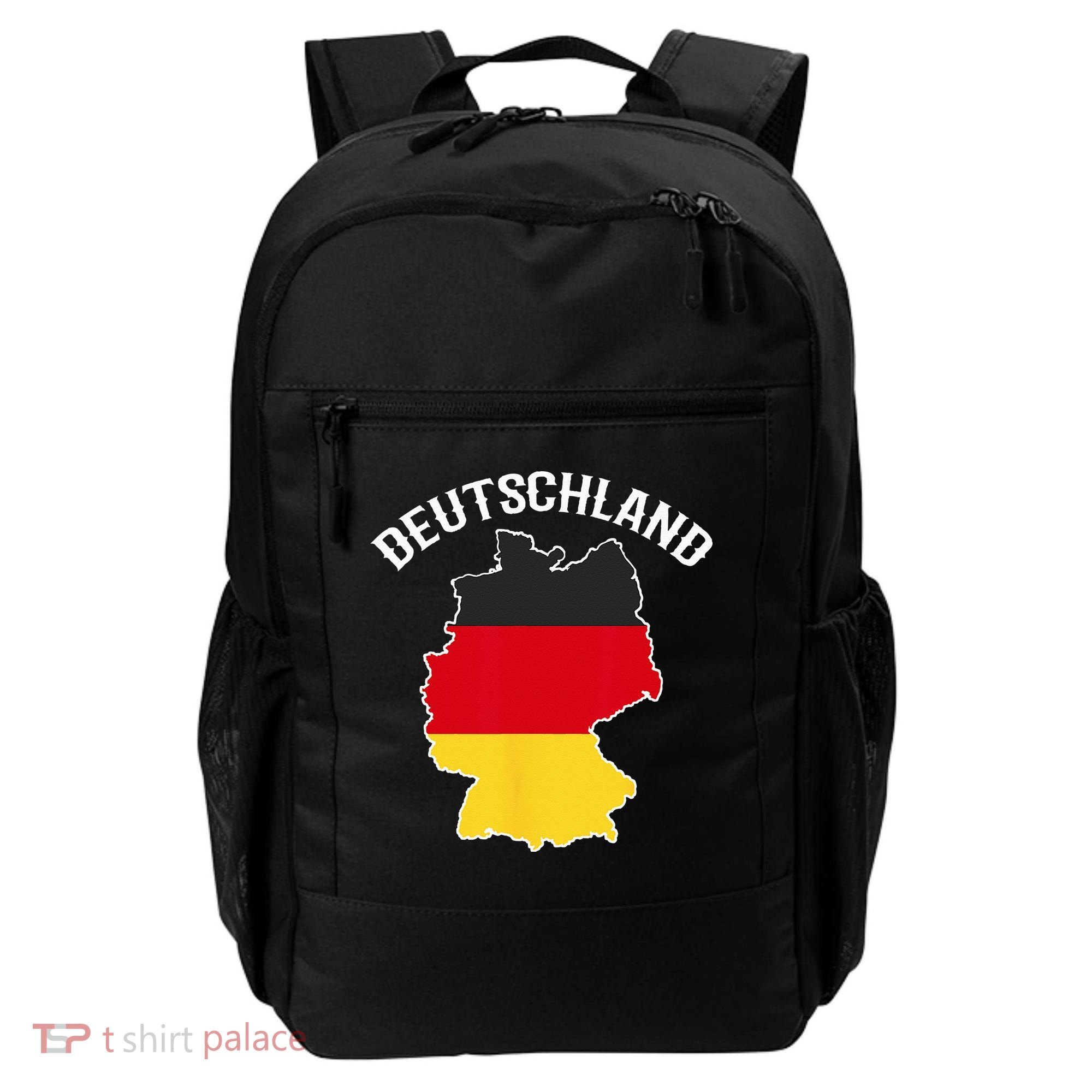 German Flag Deutschland Germany Map Backpack