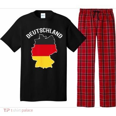 German Flag Deutschland Germany Map Pajama Set