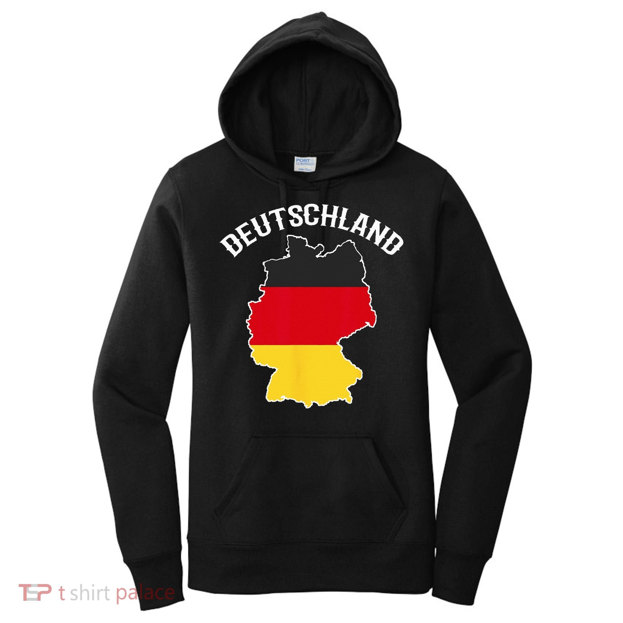 German Flag Deutschland Germany Map Women's Hoodie