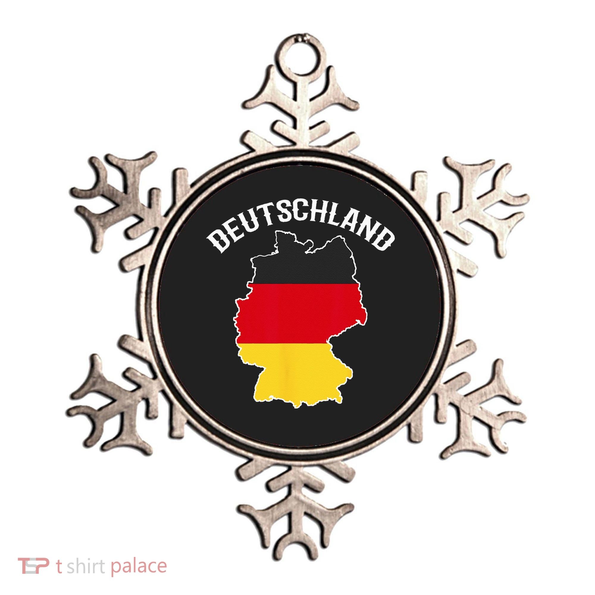 German Flag Deutschland Germany Map Ornament