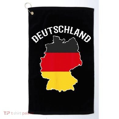 German Flag Deutschland Germany Map Golf Towel