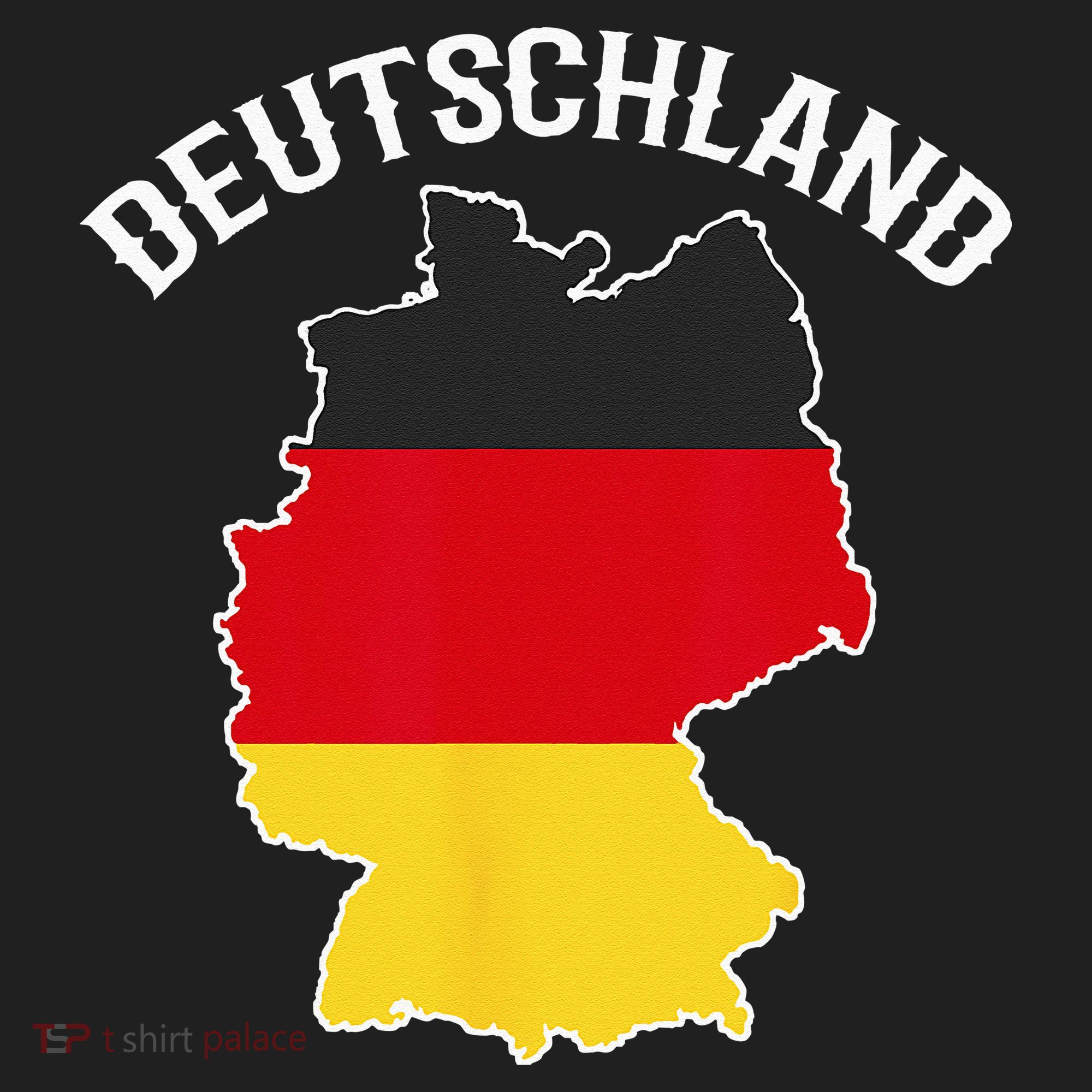 German Flag Deutschland Germany Map Golf Towel