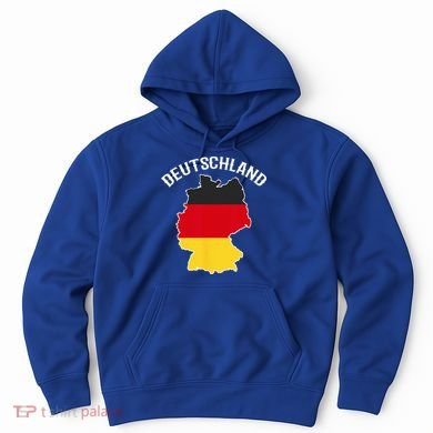 German Flag Deutschland Germany Map Hoodie