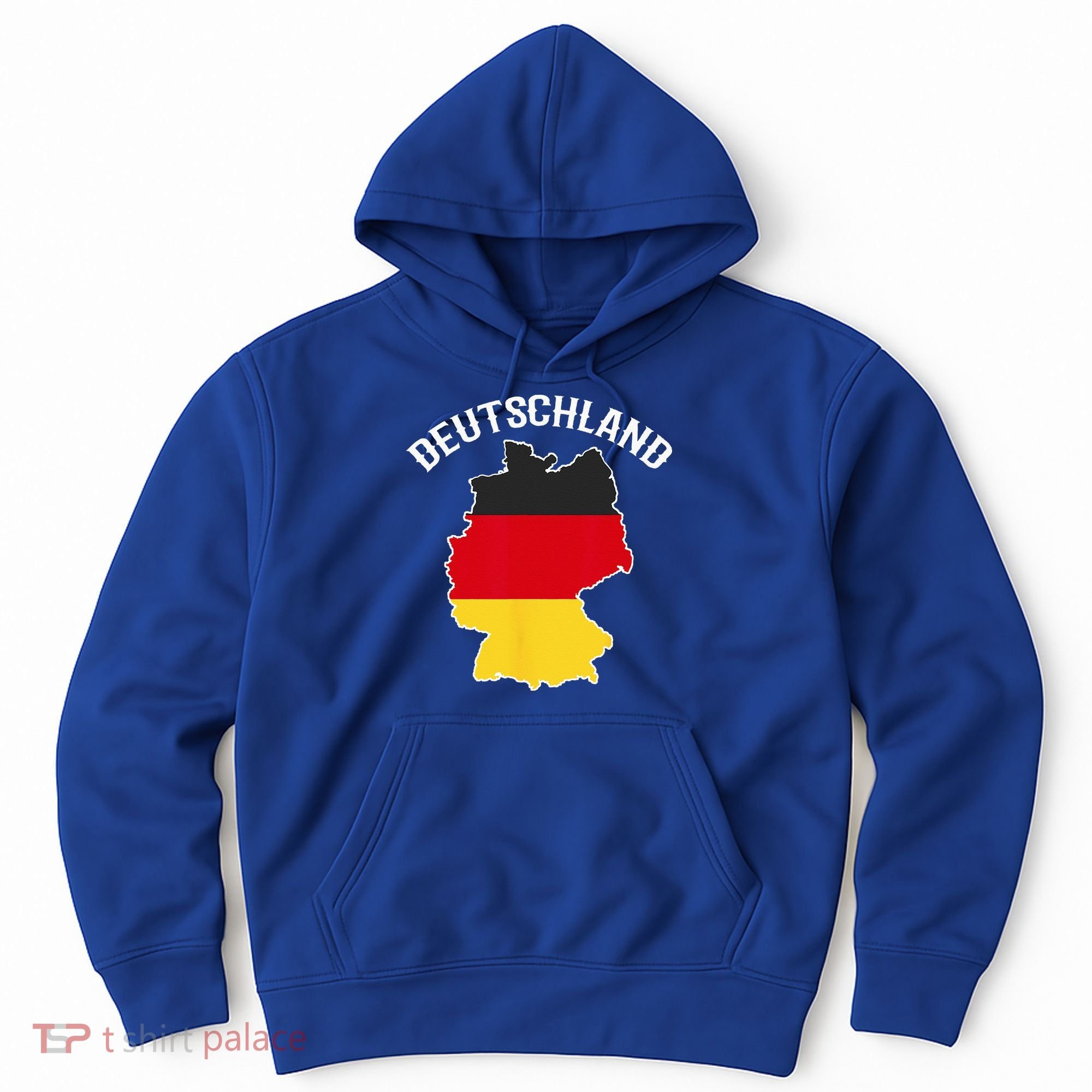 German Flag Deutschland Germany Map Hoodie
