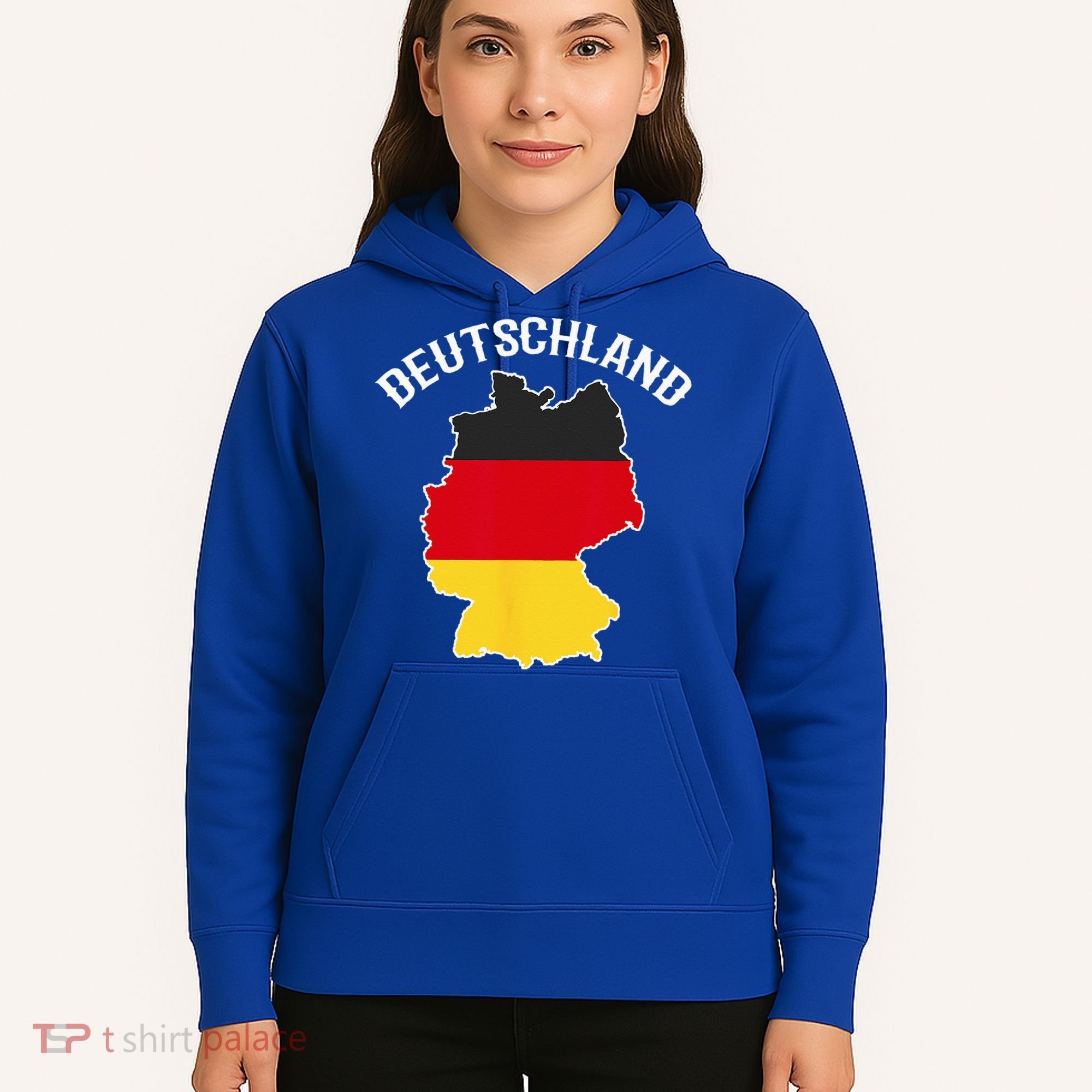 German Flag Deutschland Germany Map Hoodie