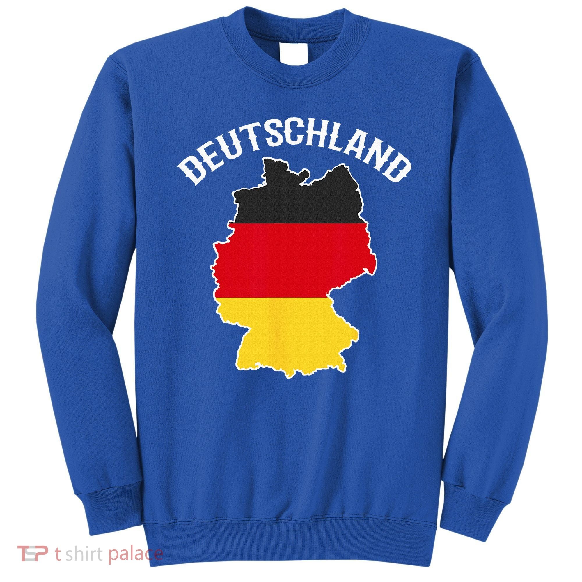German Flag Deutschland Germany Map Sweatshirt