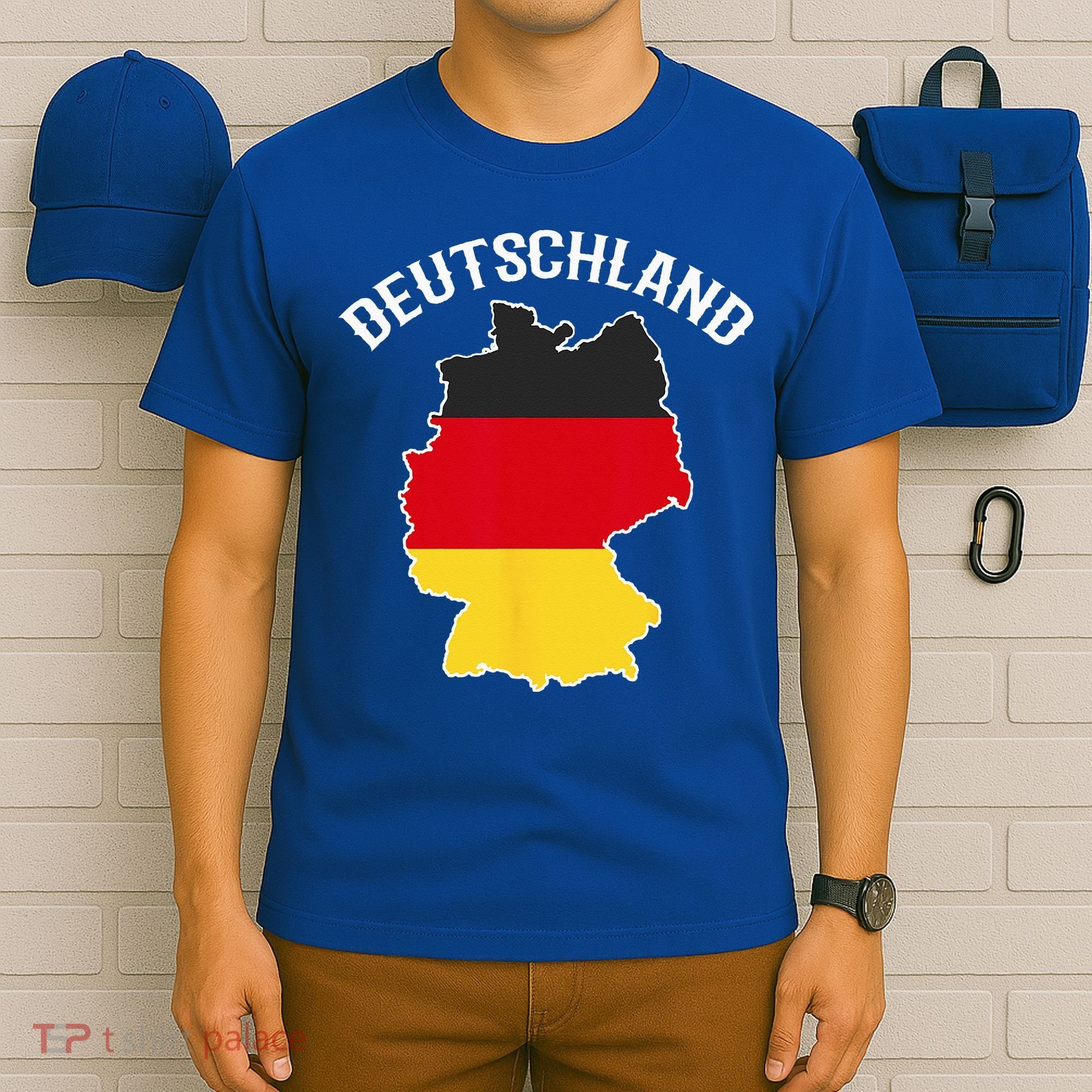 German Flag Deutschland Germany Map T-Shirt