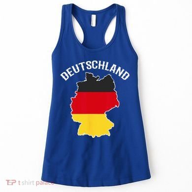 German Flag Deutschland Germany Map Women's Tank Top