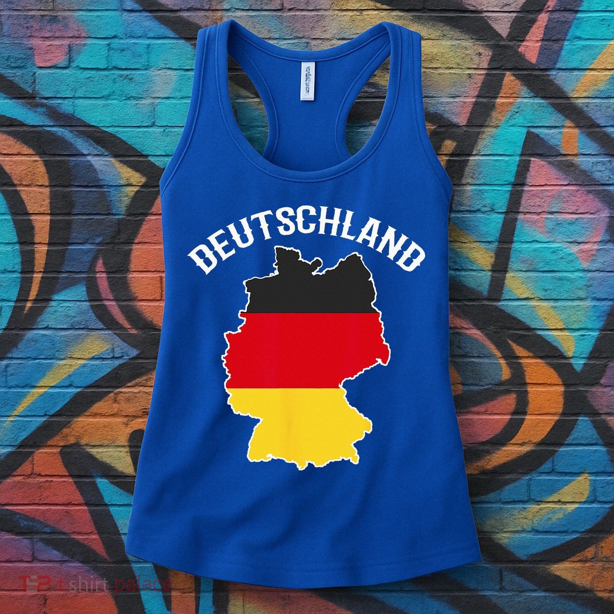 German Flag Deutschland Germany Map Women's Tank Top