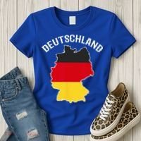German Flag Deutschland Germany Map Women's T-Shirt thumb 3