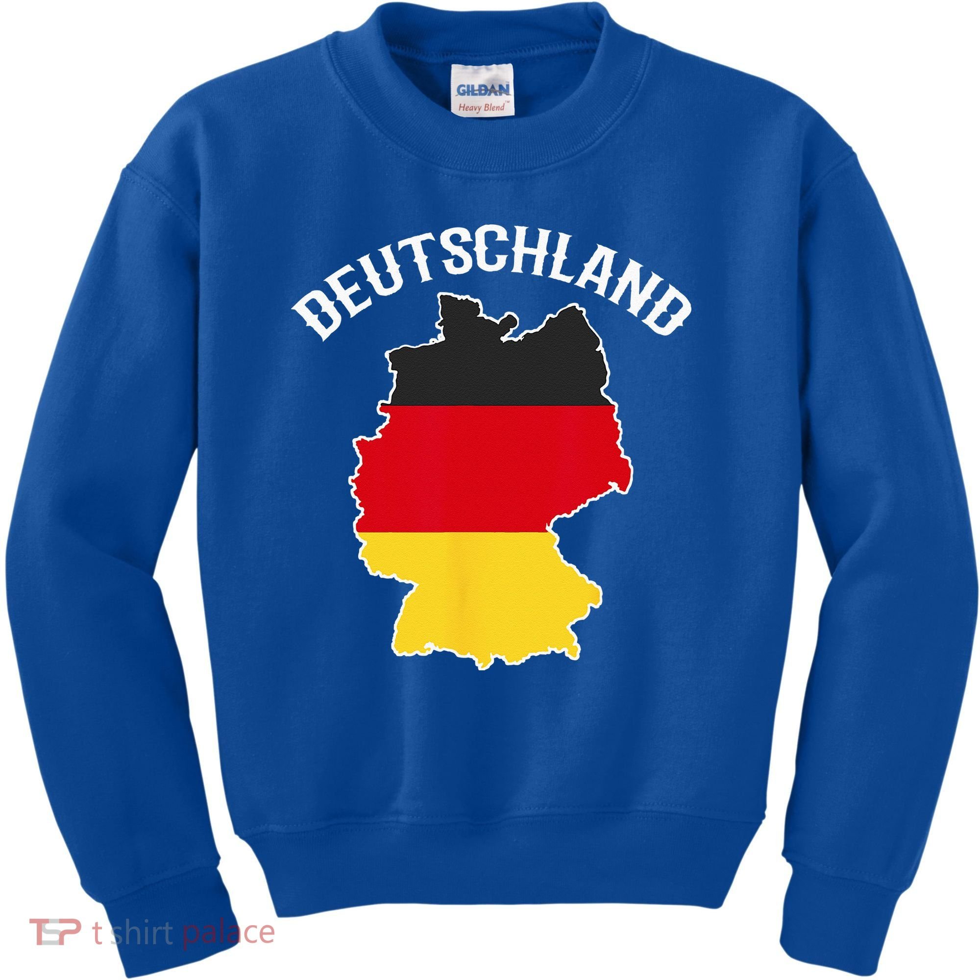 German Flag Deutschland Germany Map Kids Sweatshirt