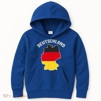 German Flag Deutschland Germany Map Kids Hoodie thumb 0